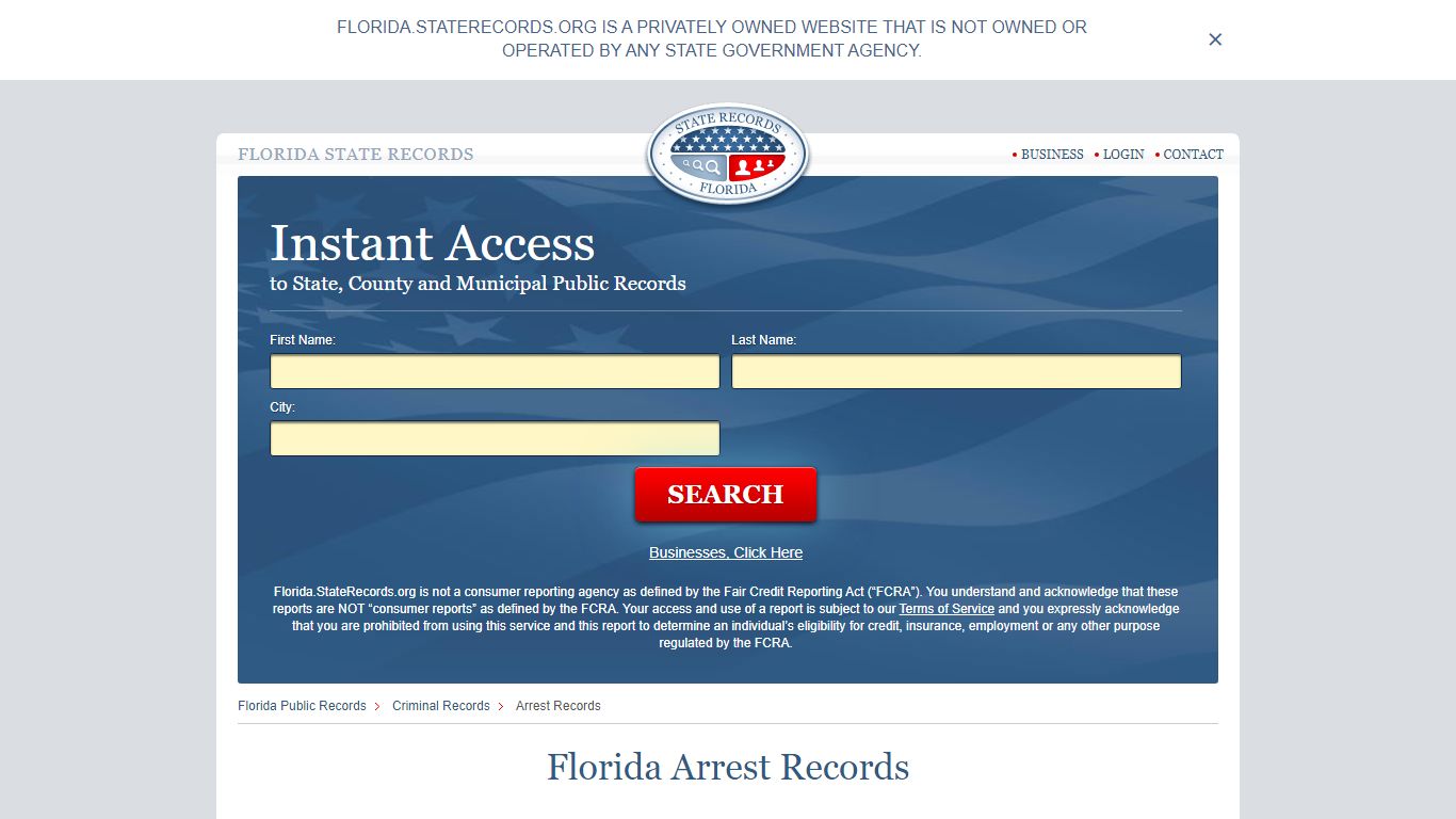 Florida Arrest Records | StateRecords.org